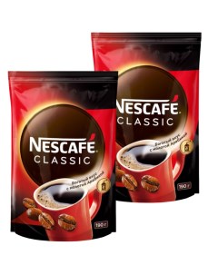 Кофе растворимый classic 2 шт по 190 г Nescafe