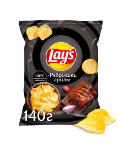 Картофельные чипсы Ребрышки на гриле 150 г Lays