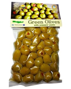 Оливки зеленые фаршированные 250 г Kurtes