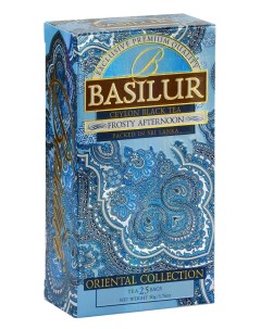 Чай Восточная коллекция Морозный день ченый мелколистовой с добавками 25 пакетиков Basilur