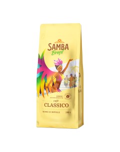 Кофе молотый CLASSICO арабика робуста средняя обжарка 200 гр Samba cafe brasil