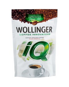 Кофе растворимый IQ с добавлением молотого 75 г Wollinger