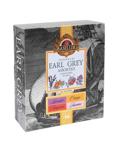Чай в пакетиках Earl Grey ассорти 40 пакетиков Basilur