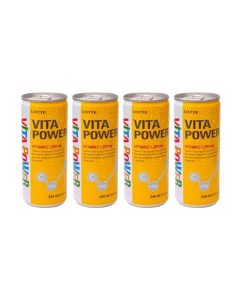 Напиток энергетический Vita Power негазированный 240 мл х 4 шт Lotte
