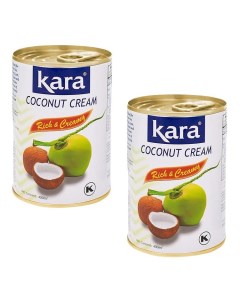Кокосовые сливки Kara 2 шт по 400 мл