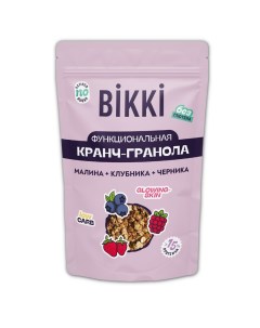 Функциональная ягодная гранола без сахара 150 г Bikki