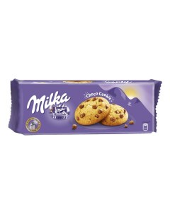 Печенье Choco Cookie песочное с кусочками молочного шоколада 168 г Milka
