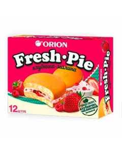 Пирожное Fresh Pie с клубнично малиновой начинкой бисквитное 300 г Orion