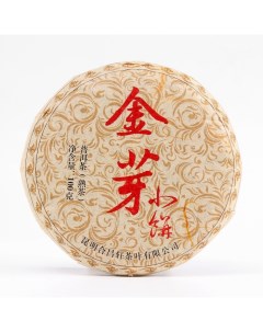 Китайский выдержанный чай Шу Пуэр JIn ya 100 г 2019 г Юньнань блин Nobrand