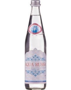 Вода питьевая газированная 0 5 л 12 штук в упаковке Aqua russa