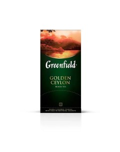Чай чёрный Golden Ceylon 25 пакетиков Greenfield