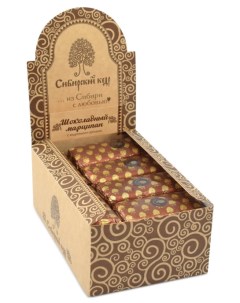 Конфеты шоколадные Кедровый марципан шоколадный батончик 24 шт по 50г Сибирский кедр