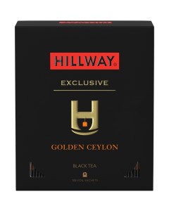 Чай черный байховый цейлонский Golden Ceylon т з в сашетах 2г 100 12 С Hillway
