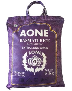 Рис Basmati Extra long непропаренный 5 кг Aone