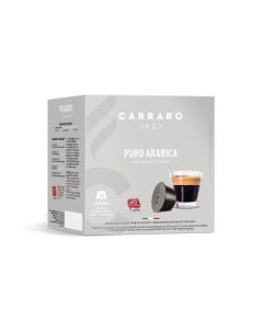 Кофе в капсулах системы Dolce Gusto PURO ARABICA 16 шт Carraro