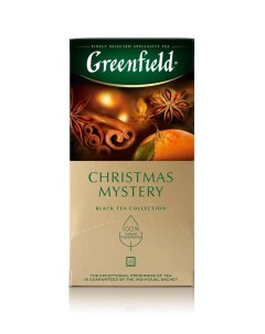Чай черный Christmas mystery 25 пакетиков Greenfield