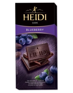 Шоколад Dark темный черника 80 г Heidi