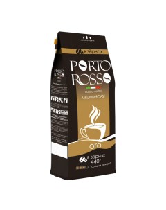 Кофе в зернах Oro средняя обжарка пакет 440 г Porto rosso
