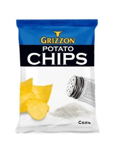 Чипсы картофельные с солью 80 г Grizzon