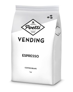 Кофе в зернах Espresso Vending 1000 г Poetti