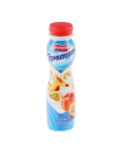 Питьевой йогурт персик маракуйя 1 2 БЗМЖ 290 г Эрмигурт