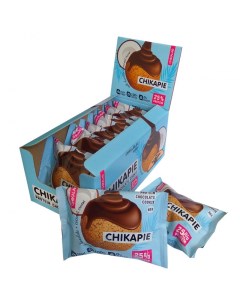 Протеиновое печенье Bombbar Chikapie с начинкой кокос упаковка 9шт по 60 г Chikalab
