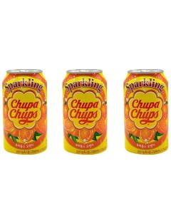 Газированный напиток Апельсин 3 шт по 345 мл Chupa chups