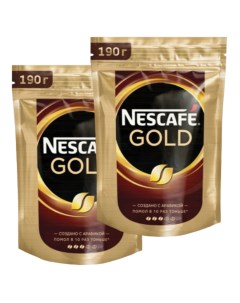 Кофе растворимый Gold 2 шт по 190 г Nescafe