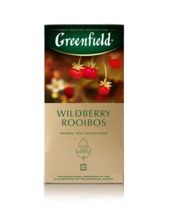 Напиток чайный Wildberry Rooibos 25 пакетиков Greenfield