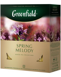 Чай Spring Melody черный 100 пакетов 200 г Greenfield