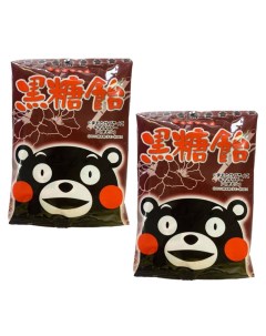Леденцы Кумамон со вкусом черного сахара 2 шт по 90 г Ohkuraseika