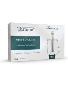 Чай Аромат мяты черный 1 уп x 100 стиков Teatone