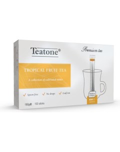 Чай черный с ароматом тропических фруктов в металл стике 100 шт уп Teatone
