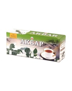 Чай Акбар зелёный китайский с ароматом жасмина 25 пакетиков Akbar