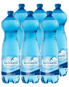Вода газированная пластик 1 5 л 6 штук San benedetto