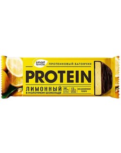 Протеиновый батончик КДВ SMART FORMULA Лимонный в молочном шоколаде 15 шт по 40 гр Яшкино
