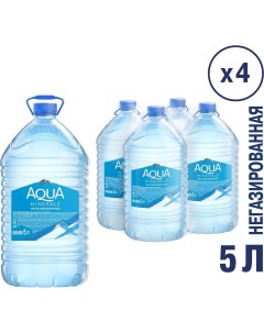 Вода питьевая негазированная 5 л 4 шт Aqua minerale