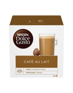 Кофе в капсулах cafe au lait 16 капсул Nescafe dolce gusto