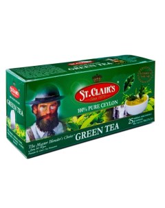 Чай Зеленый пакетированный 25 х2 г St. clair's