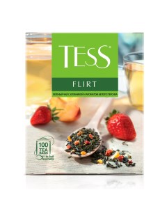 Чай зелёный Flirt 100 пакетиков Tess