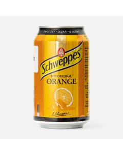 Напиток сильногазированный Orange жестяная банка 0 33 л Schweppes