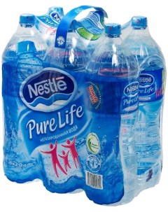 Вода pure life питьевая артезианская негазированная пластик 2 л 6 штук в упаковке Nestle