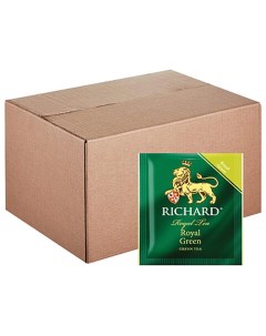 Чай Royal Green зеленый 200 пакетиков в конвертах по 2 г 100183 Richard