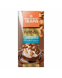 Шоколад молочный с цельным миндалем 175 г Trapa
