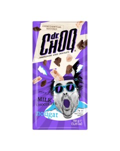 Шоколад молочный с нугой 150 г Dr. choq