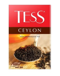 Чай черный Ceylon листовой 100 г Tess