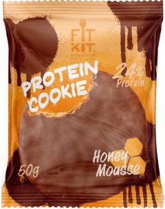 Печенье Chocolate Protein Cookie 24 50 г 24 шт медовый мусс Fit kit
