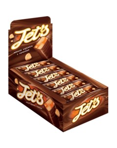 Шоколадный батончик JET S с печен и мягкой карамелью 42гх18шт уп НК711 Kdv