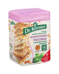 Хлебцы хрустящие Кукурузно рисовые с прованскими травами 100 гр 2шт Dr.korner