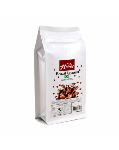 Кофе в зернах Brazil Iguasu 100 арабика 1 кг Astros